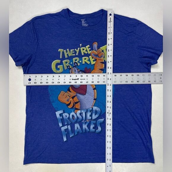 Gap Frosted Flakes They're Great Cereal Graphic T-shirt Men Large Blue - Picture 5 of 5
